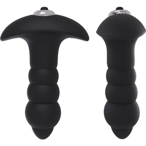 Vibrating silicone anal butt plug dildo vibrator sex toys anus masturbation IPX7 waterproof Three point vibration free shipping