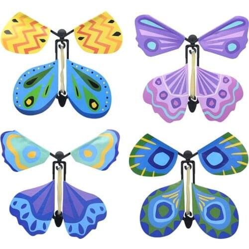 Wonderlife butterfly bookmark creative decompression surprise magic flower butterfly toy trick simulation paper butterfly fly