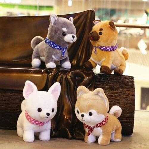 29cm Lovely Cartoon Animal Plush Shiba Inu Dog Doll Toy Home Sofa Car Decor Home Ornament Children Birthday Gift