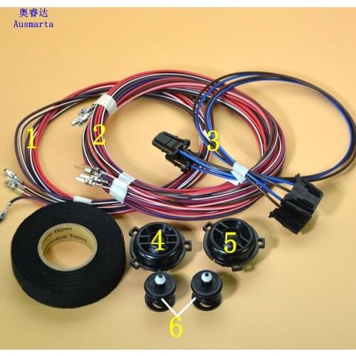 6 Pcs OEM Original Golf 7 MK7 VII Tweeter & wire harness 3C0035411A 3C0 035 411 A 3C0-035-411-A