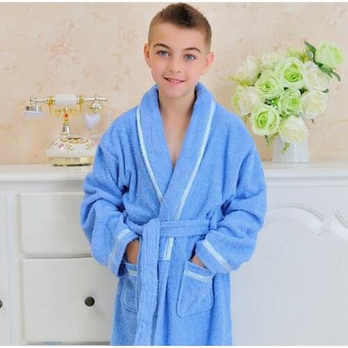 Child 100% Cotton Bathrobe Kids Towels Fleece Bathrobe Model baby bath robe towel fleece kids girls boys christmas summer winter