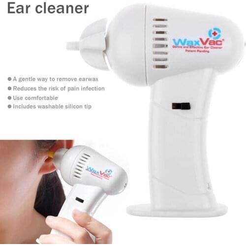 Electric Cordless Safe Vibration Painless Vacuum Ear Wax Pick Cleaner Remover Spiral Ear-Cleaning Device Dig Wax Earpick