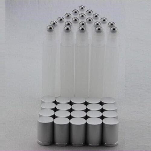 15ML Roll On Bottle Plastic Ball Liquids Essential Oil Perfume Empty With Cap