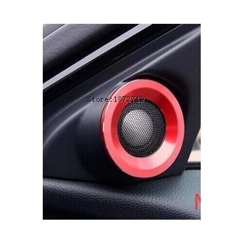 Door Stereo Speaker Cover Trims Ring 2pcs / set For Honda Accord 2013 2014 2015
