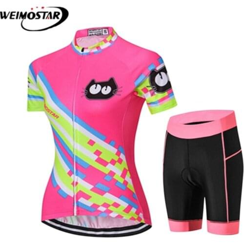 Weimostar Summer Women Bike Cycling Clothing Breathable Mountain Bicycle Clothing Ropa Ciclismo Cycling Jersey Sets S-XXXL
