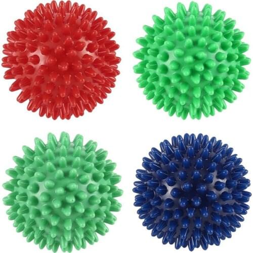 PVC High Density Spiky Massage Ball Foot Pain & Plantar Fasciitis Reliever Treatment Hedgehog Ball Massage Acupressure Ball