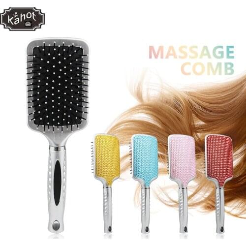 Young girl comb diamond airbag comb crystal quicksand anti-static massage hair comb