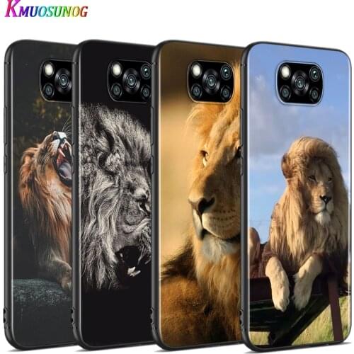 King tiger lion For Xiaomi Poco X3 NFC M2 X2 F2 F3 C3 M3 F1 Pro Mi Play Mix 3 A3 A2 A1 6 5 Lite Soft Phone Case