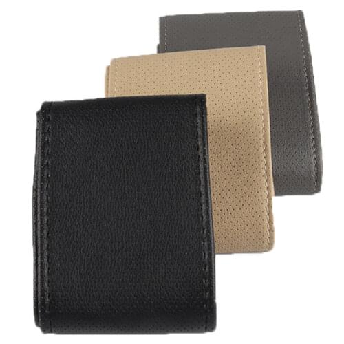 Universal 38cm DIY Car Steering Wheel Cover Leather With Needle and Thread braid on the steering-wheel cover auto interior