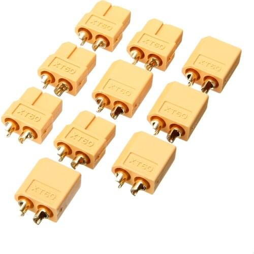 Wholesale 10pcs/set XT60 Gold Male & Female Bullet Connector Plugs For RC Lipo Battery Part Accessories