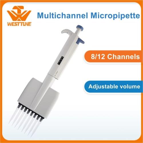 Multichannel Pipette Gun Lab Equipment Manual Machinical Adjustable Volume Half Autoclavable Micropipette 8 12 Channels Pipettor
