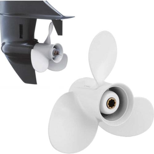 9 1/4x8 Outboard Propeller High Thrust 3 Blades 8 Tooth Fit for Yamaha Outboard 9.9-15HP Engine 63V-45947-00-EL Marine Propeller