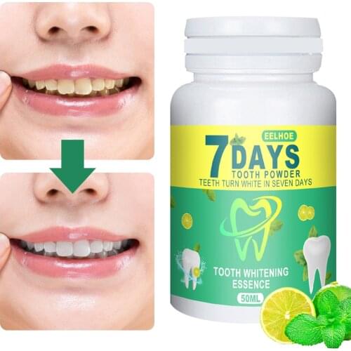50ml Teeth Whitening Powder Natural Clean Stains Tooth Powder Products Beauty Health Remove Coffee Tea Stain Fresh Breath