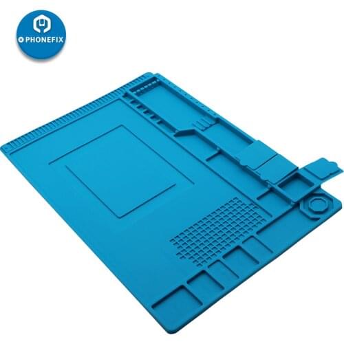 S-160 Heat Insulation Silicone Pad Phone PCB Repair Soldering Mat For Repair Station With Magnetic Desk Maintenance Platform