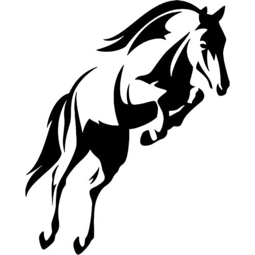 S51589 Various Sizes/Colors Car Stickers Vinyl Decal Jumping Horse Animal Motorcycle Decorative Accessories
