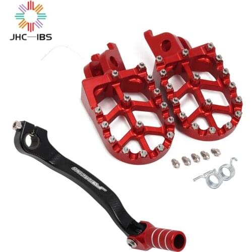 Motocycle Folding Gear Shift Lever Tip Foot Pegs Footpegs Pedals kits For HONDA CRF250R CRF250X CRF450R CRF450RX CRF450X CRF