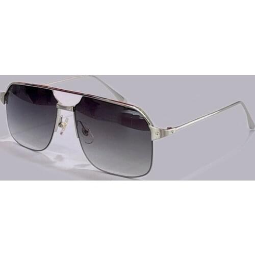 Metal Frame Square Sunglasses Women Men With Box Fashion Brand Mirror Sun Glasses UV400