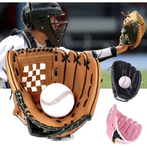 Outdoor Sports Three colors Baseball Glove Softball Practice Equipment Size 10.5/11.5/12.5 Left Hand for Adult Man Woman Train