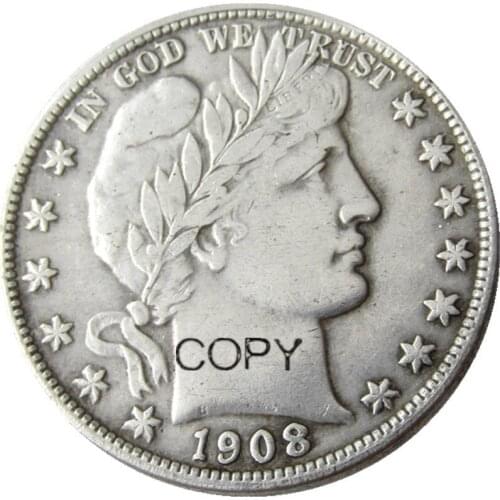 US A set of (1892-1916)-S 25PCS Barber Half Dollar Silver Plated Copy Coins