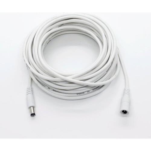 3/5/10/15/20/30/50 Meters DC 12V Power Extension Cable 5.5*2.1MM Female To Male Power Cord For CCTV Security Camera LED Strip