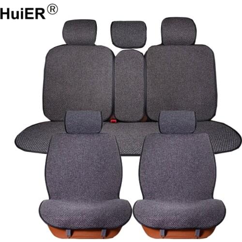 HuiER Universal Car Seat Covers Flax Car Seat Cushion Cover Fashion Comfortable 6 Colors Car Styling Automobile Seat Protector