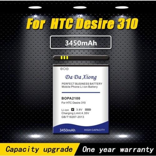 High quality 3450mAh BOPA2100 Battery for HTC Desire 310 310W Phone Battery