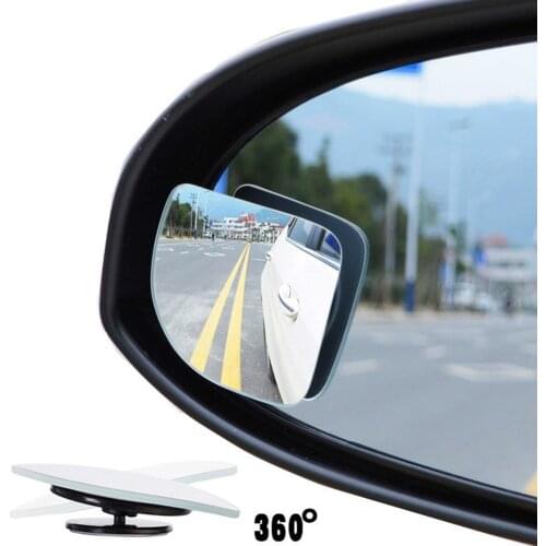 1 Pair Universal Car Auto Wide Angle Side Rearview Adjustable Blind Spot Mirror