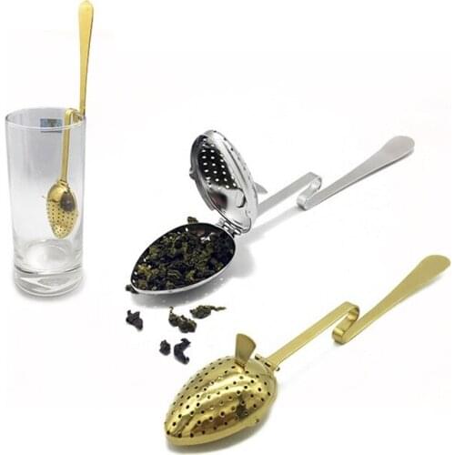 100Pcs/Lot Stainless Steel Safe Mesh Filter Spoon Silver Easy Clean Home Accessories Tea Infuser Durable Loose Leaf Cup Strainer