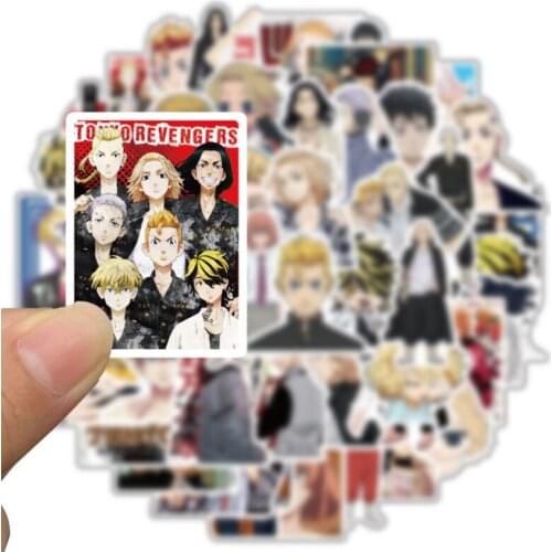 100 PCS/lot Tokyo Revenge Anime Stickers Takemichi Hinata Atsushi Chibi Toys Model Luggage Moto Car Laptop Skateboard Waterproof