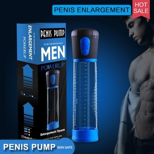 18+ Electric Penis Pump Dick Enlargement Sleeve Vacuum Erection Enhancer Penile Pump for Men Male Masturbator Sex Toys for Men