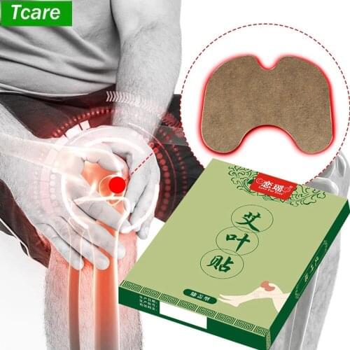 Tcare 20Pcs/Set Natural Wormwood Moxibustion Knee Sticker Thermal Self-Heating Sticker for Pain Relief, Neck, Shoulders, Waist