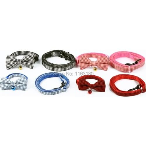 72 Sets/lot Dog Collar And Leash Set Cute Bowtie Pet Walking Leash for Small Medium Dogs Birthday Wedding Accessories