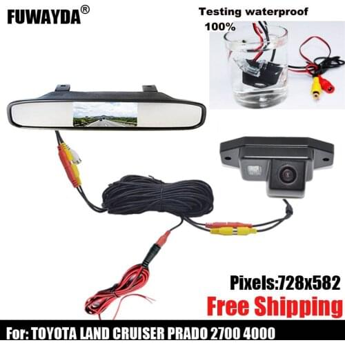Free shipping!!! SONY CCD Special Car Rear View reverse backup Camera for TOYOTA LAND CRUISER PRADO 2700 4000