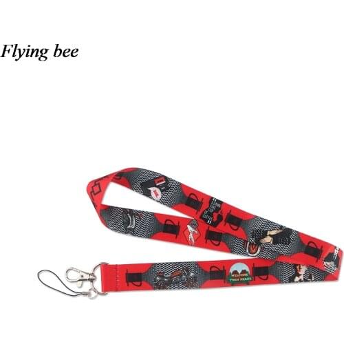 Flyingbee Horror movie Keychain Phone Lanyard Women Fashion Strap Neck Lanyards for ID Card Phone Keys X1003