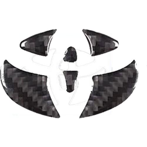 For Toyota FJ Cruiser 2007-2020 Carbon Fiber Steering Wheel Center Ring Cover Trim