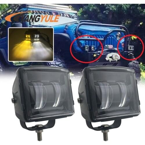 2PCS 30W Spotlight Fog Light Off Road Vehicles Round Led Work Lamp Car Styling Lamp For SUV Jeep ATV