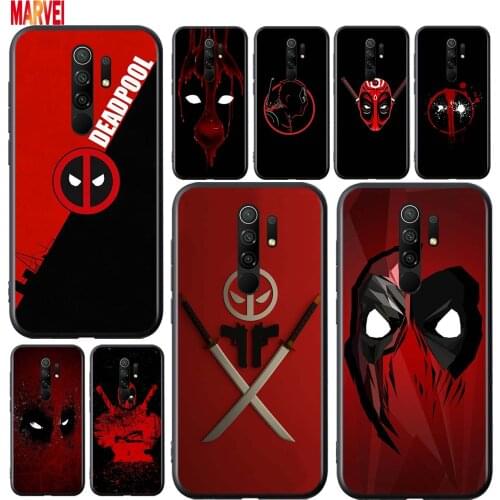 Deadpool Marvel Cool Soft TPU For Xiaomi Redmi 9i 9T 9A 9C 9 8A 8 GO 7 7A S2 Y2 6 6A 5 A 4X Prime Pro Plus Black Phone Case