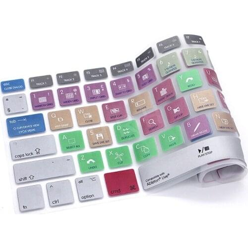 Shortcut Hotkeys Design Silicone Keyboard Skin Cover For A1278 Ableton Live 9 Suite Picture For Macbook Pro Retina Air 13 15 17
