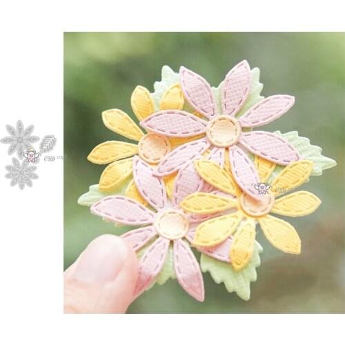 Mmao Crafts Metal Steel Cutting Dies New Flower leaf decoration Stencil For DIY Scrapbooking Paper/photo Cards Embossing Dies