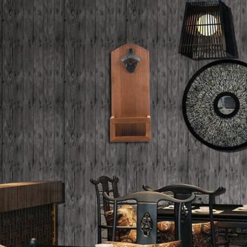 Bottle Opener Retro Labor-saving Iron Vintage Wooden Beer Opener Supplies for Home