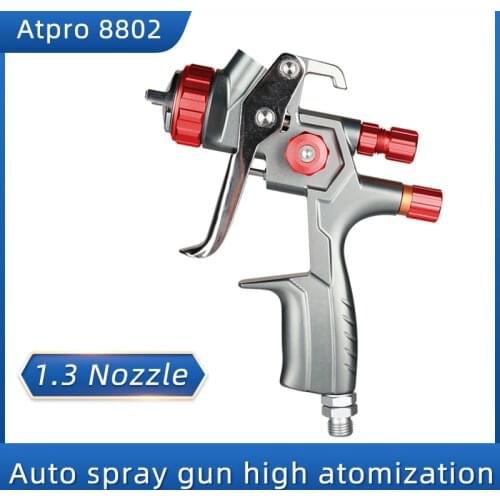 RS8802 Car Paint Spray Gun 1.3 Nozzle 600 Ml Pot Paint Gun High Atomization Paint Saving Pneumatic Spray Gun