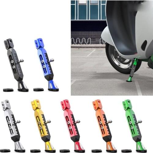 1 Set Motorcycle Kickstand Adjustable Foot Support Side Parking Parking Kickstand for Electric Motorbike Parking Side Support