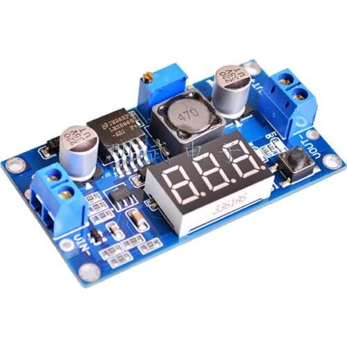 LM2596 Buck Step-down Power Converter Module DC 4.0~40 to 1.3-37V LED Voltmeter LM2596S-ADJ