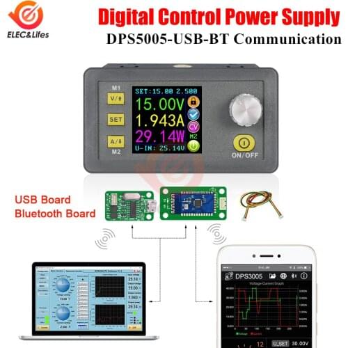 DPS5005 Programmable Constant Voltage Current DC-DC Step down Power Supply module Buck Voltage regulator LCD voltmeter 50V 5A
