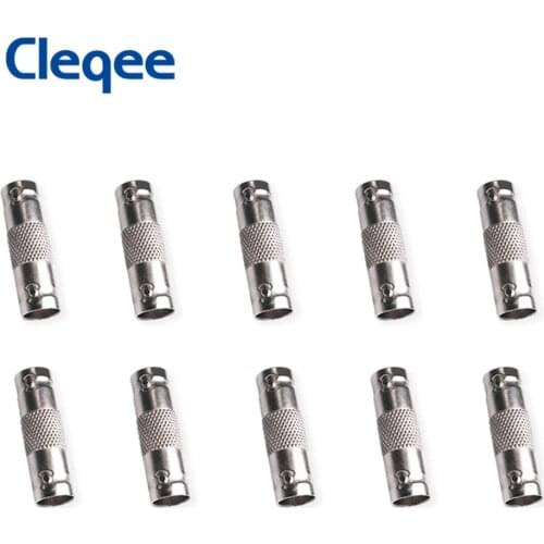 Cleqee BNC Female to Female Connector Straight Adapter Coupler for CCTV Security Camera Survelliance System