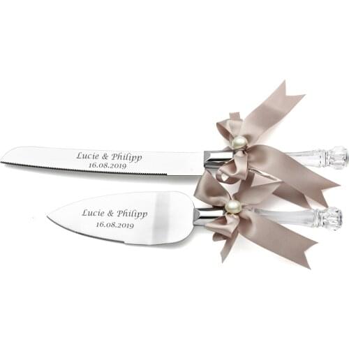Crystal Cake Knife and Server Set,Cake Knife Cutter,Personalized Wedding Gift For Bridesmaid,Custom Party Favor For Couples
