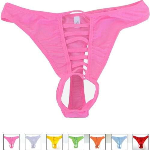 Hot new G String Men Sexy Hollow Out Underwear Erotic Men Jock Straps Penis Pouch thong Gay Men Wear gay underwear jockstrap