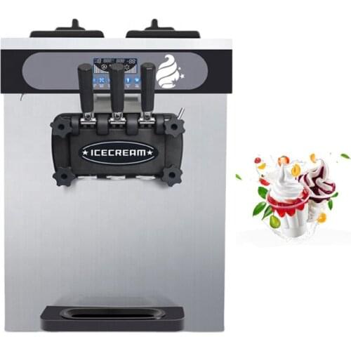 High Efficiency Ice Cream Machine Commercial Pink Ice Cream Makers Stainless Steel Soft Ice Cream Machine