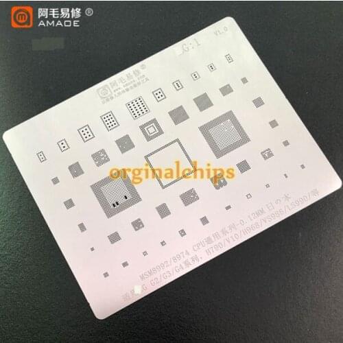 High quanlity IC BGA reballing Solder template stencil Chipset for LG G2/G3/G4 H790/V10/H968/LS990/VS986 MSM8992/8974 CPU