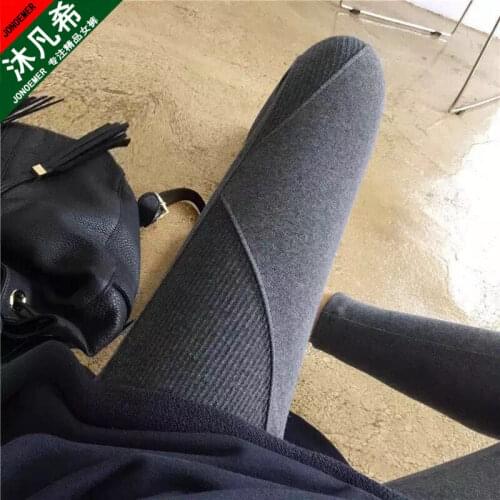 LZMONE Bottom Pants Women High Waist Thin Thin Korean Tight Spring And Autumn Thread Stretch Leg Nine Point Pants
